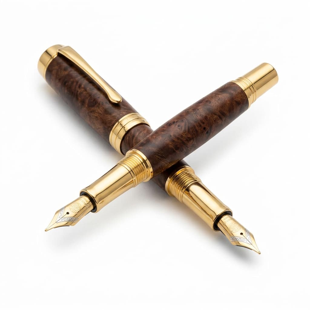 11 07 2026 png/Fountain pen with gold accents 202607111155 PNG