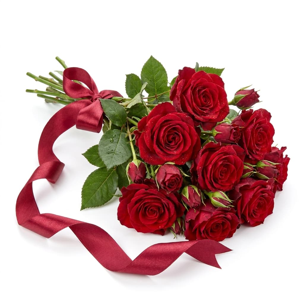 11 07 2026 png/Red roses tied with ribbon 202607111155 PNG