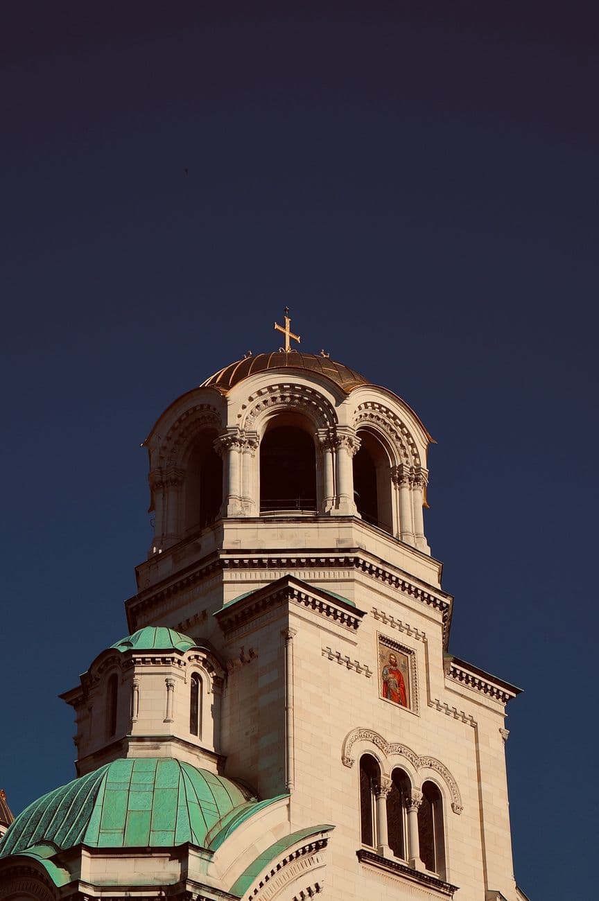 The stunning Alexander Nevsky Cathedral in Sofia displaying its beautiful architectural de